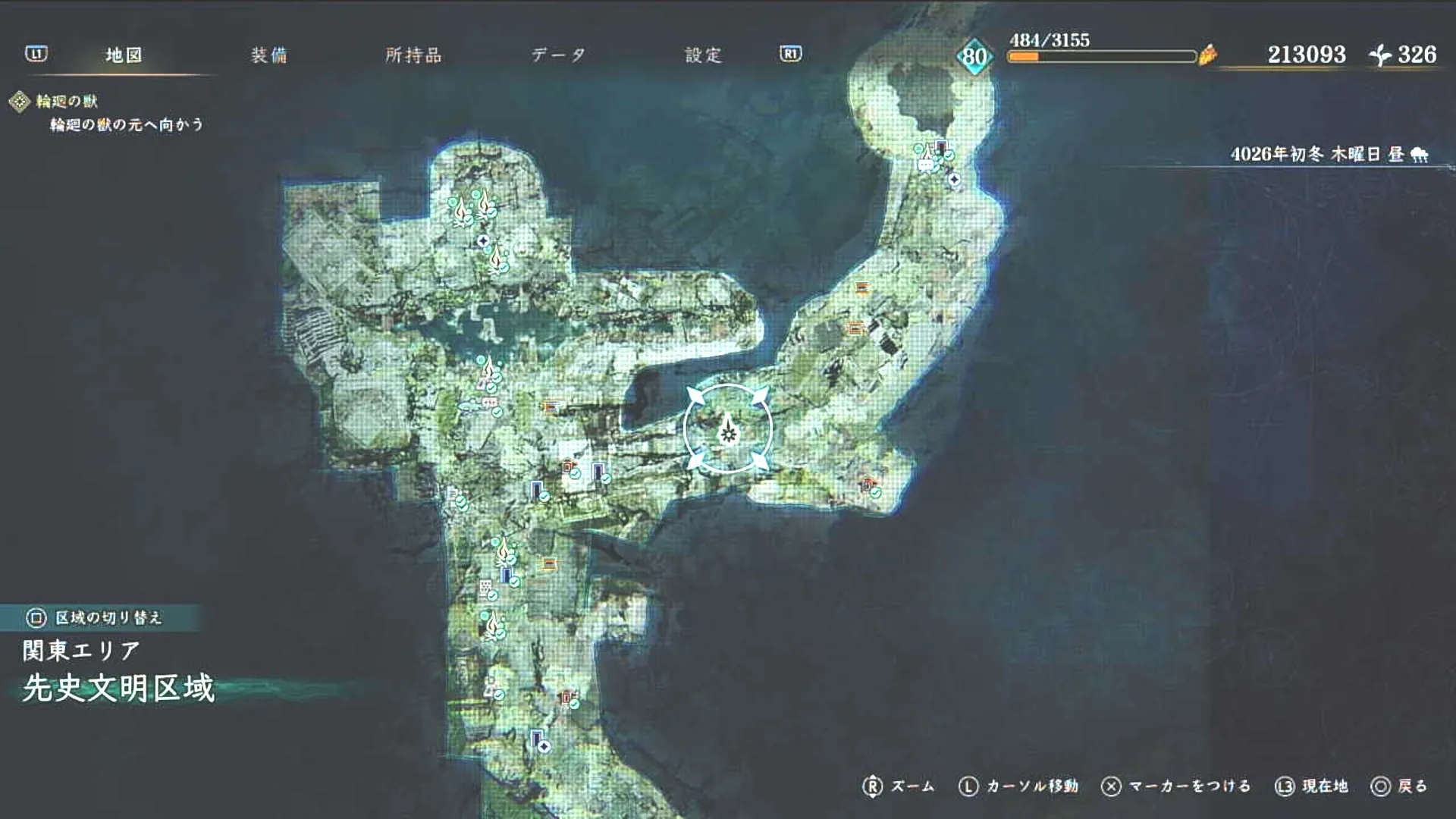 BoR_先史文明区域_強敵_腐蝕体カラス_マップ