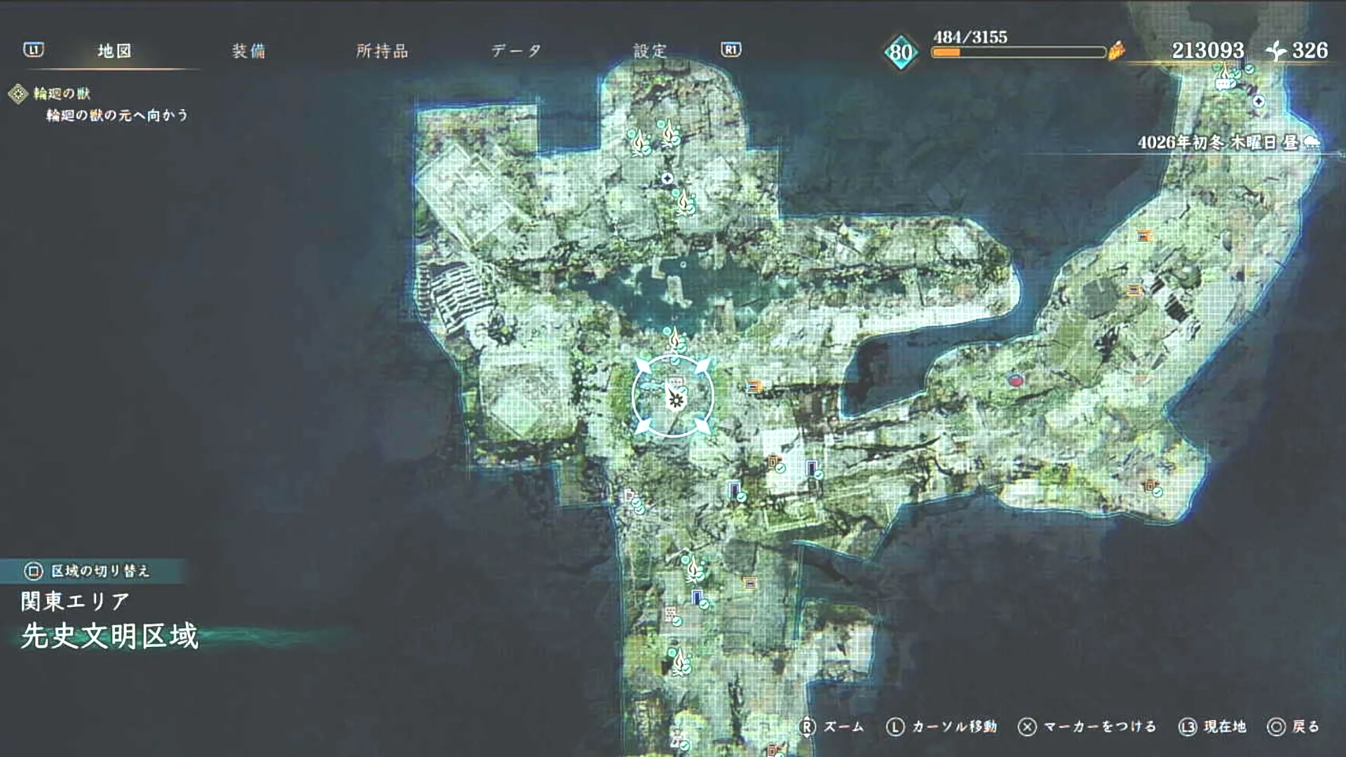 BoR_先史文明区域_強敵_盗賊ゴーレム(ストーリー戦闘)_マップ