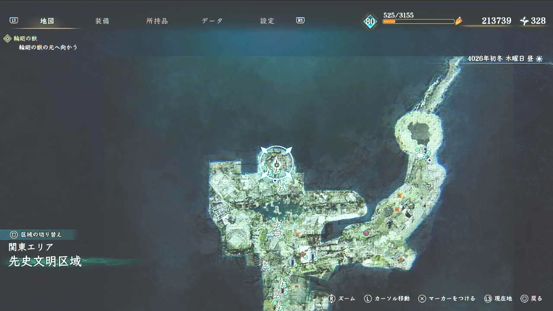 BoR_先史文明区域_強敵_巨大ゴーレム(ストーリー戦闘)_マップ