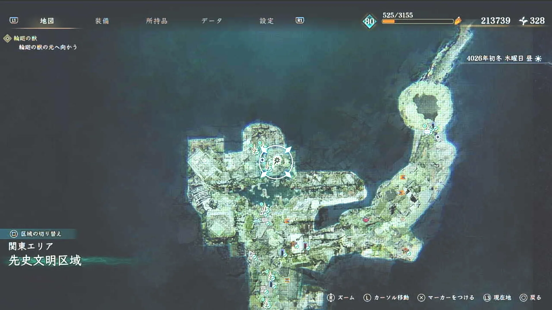 BoR_先史文明区域_強敵_重装ゴーレム(ストーリー)_マップ