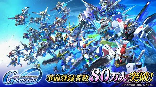 『SDガンダム ジージェネレーション エターナル』事前登録開始15日で事前登録者数が80万人を突破！