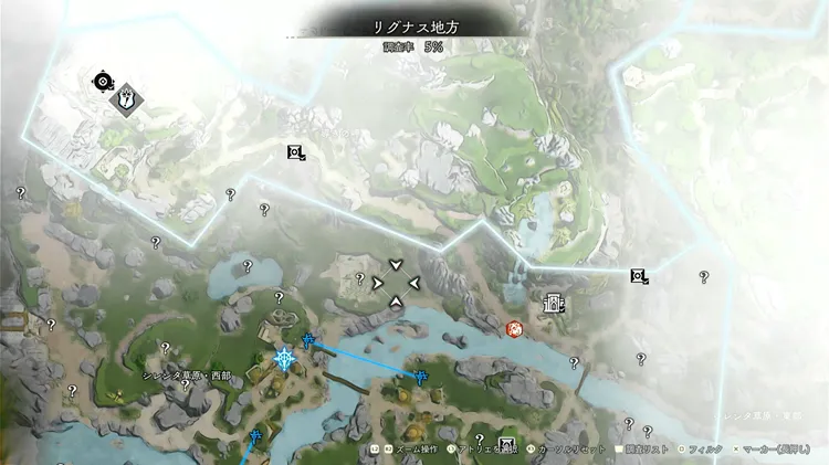 ユミアのアトリエ_高濃度マナ領域_マップ