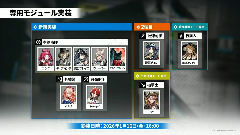 アークナイツ_新モジュール