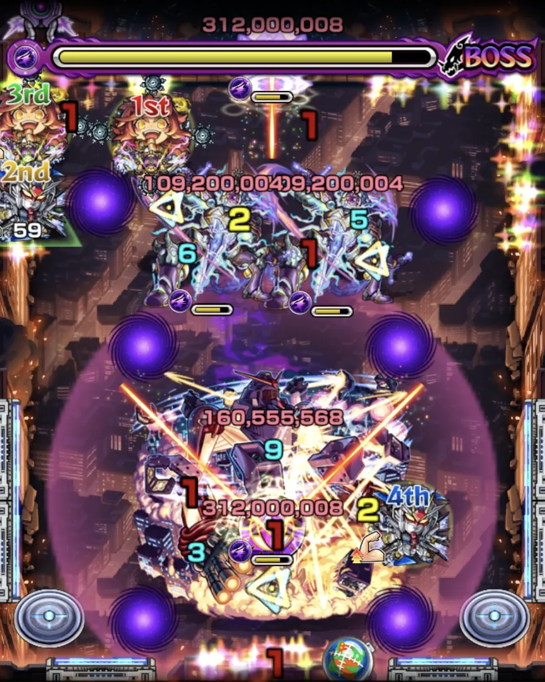 モンスト_超究極ドゥームラサメステージ6_result