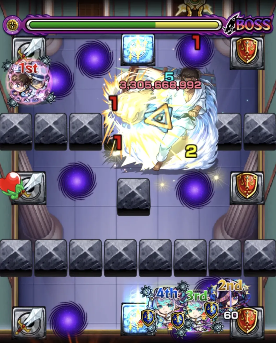 モンスト_コナンコラボ_超究極京極真ステージ5_10_05_2025