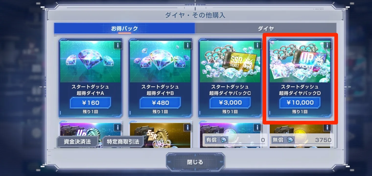 超得ダイヤパックは「D」がコスパ良し