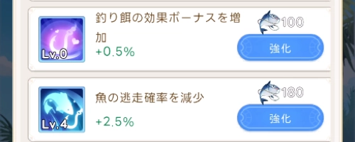 フィッシングスキル強化で釣りを効率良くしよう_ヤバ少女