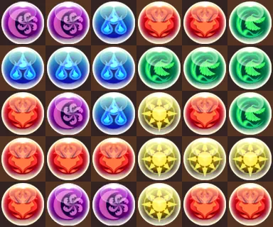 パズドラ_ディアラカップ_6T盤面