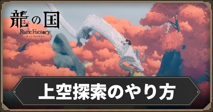 【龍の国ルーンファクトリー】上空探索のやり方