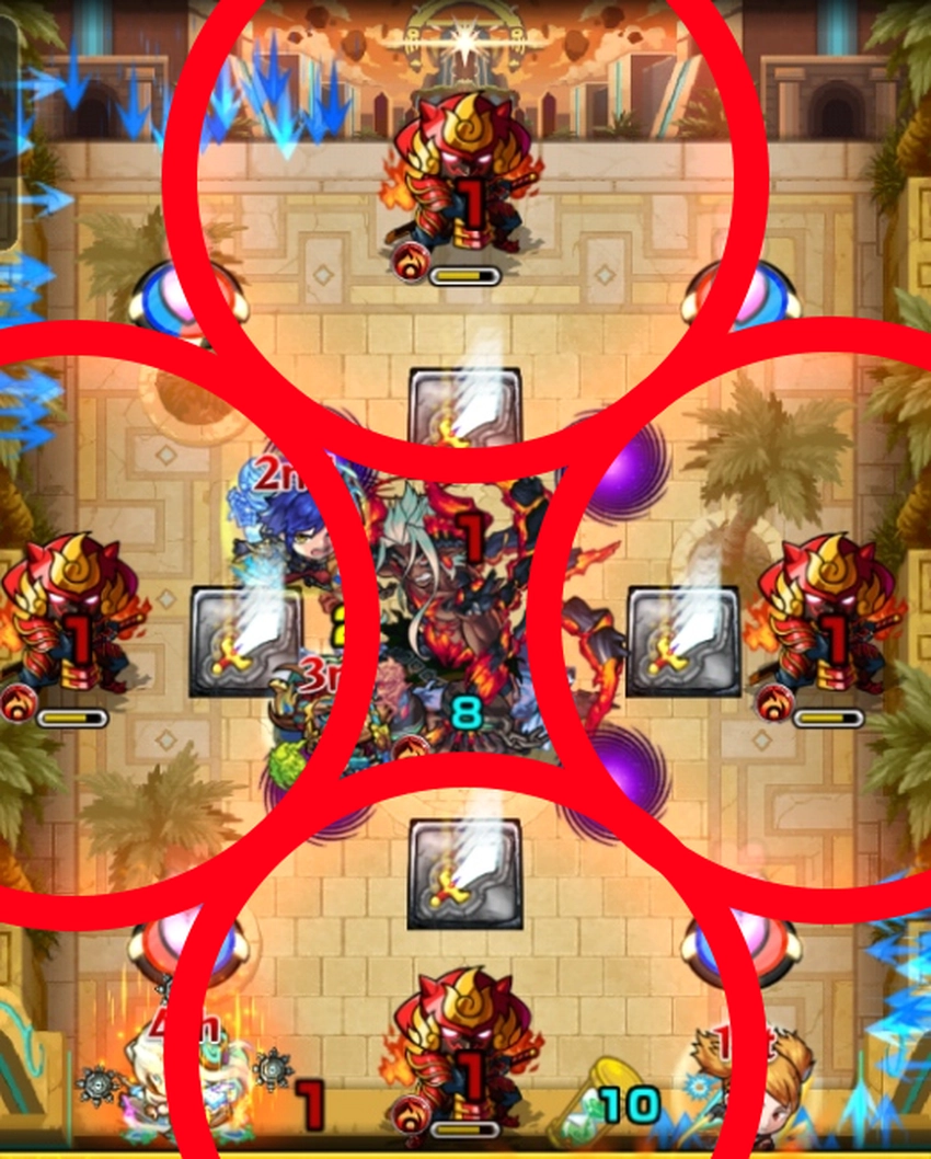 モンスト_ネブカドネザル薙ぎ払い