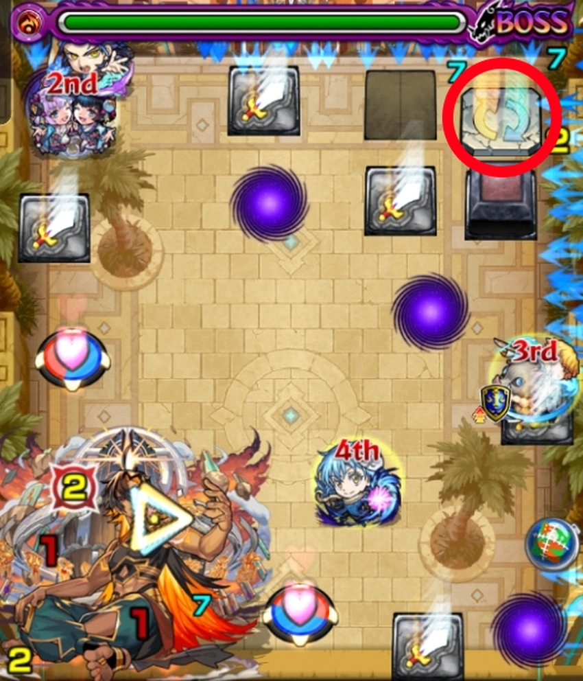 モンスト_ネブカドネザル撃種変化パネル