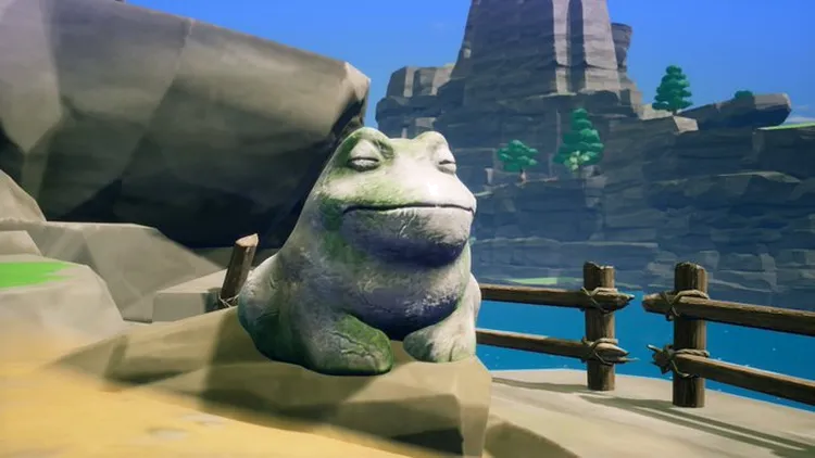 龍の国_カエル石