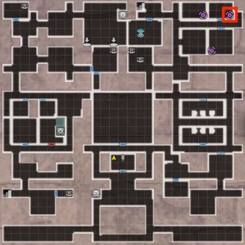 10区右上の部屋に戻り、ワープポイントを踏む_城塞2周目攻略チャート｜全員生存ルート_ダフネ