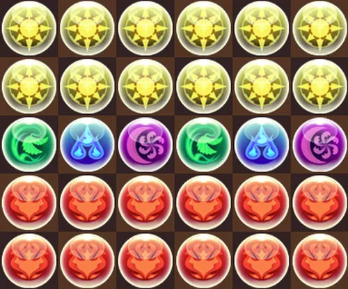 火光横2列盤面_パズドラ