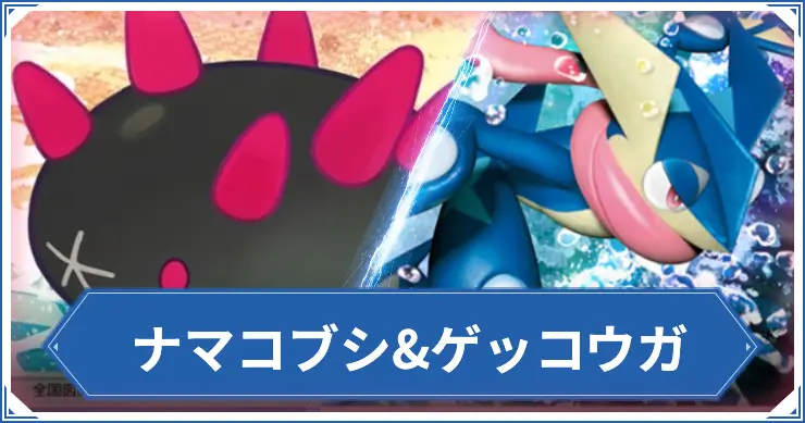 ナマコブシ&ゲッコウガ_ポケポケアイキャッチ