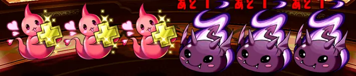 パズドラ_+限界突破コロシアム_プラリット3匹