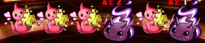 パズドラ_+限界突破コロシアム_プラリット4匹