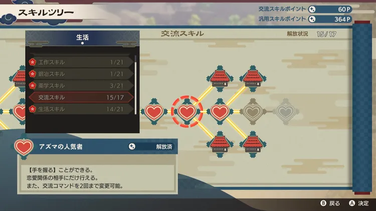 龍の国_絆レベル_スキルツリー