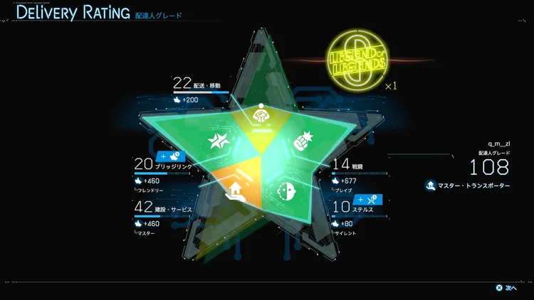 デススト2_配達人グレード_いいね