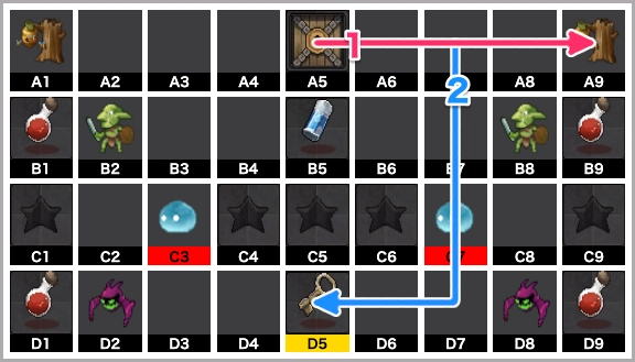 戦闘の間のマップ_ゆうゆう機空団