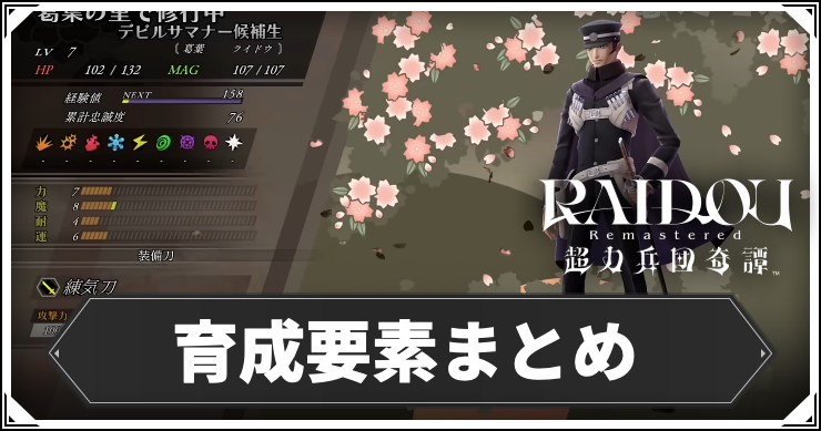 ライドウ_アイキャッチ_育成要素