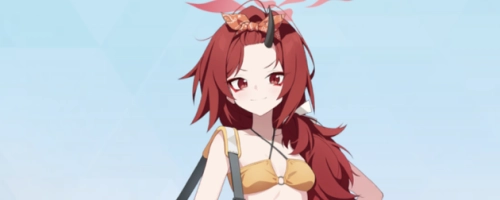 ブルアカ_水着レンゲ