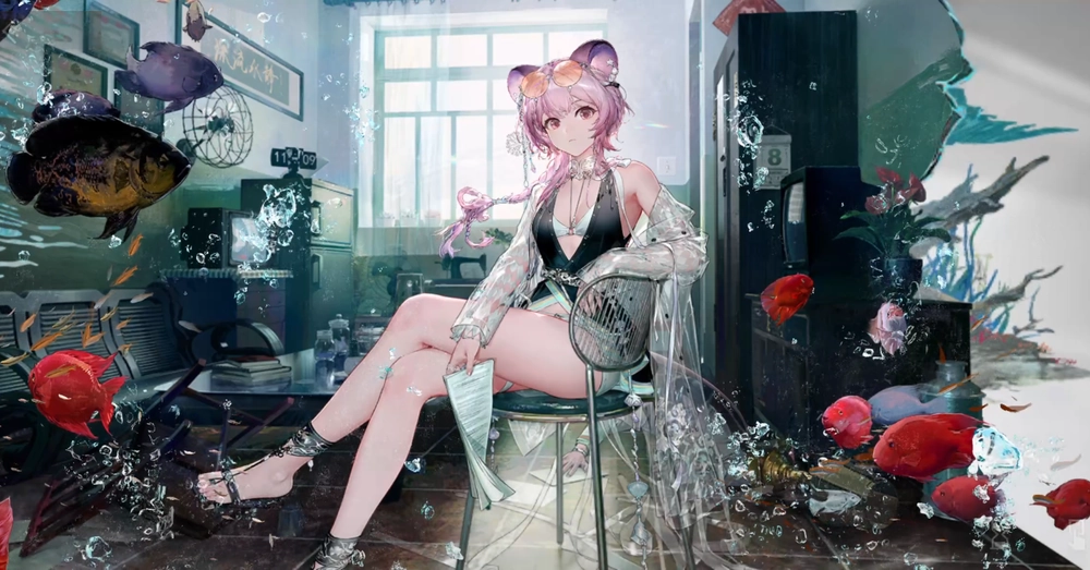 アークナイツ_リン_夏の花弁FA137