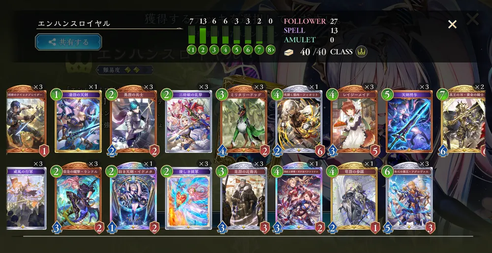 シャドバビヨンド_エンハンスロイヤル_デッキプレゼント