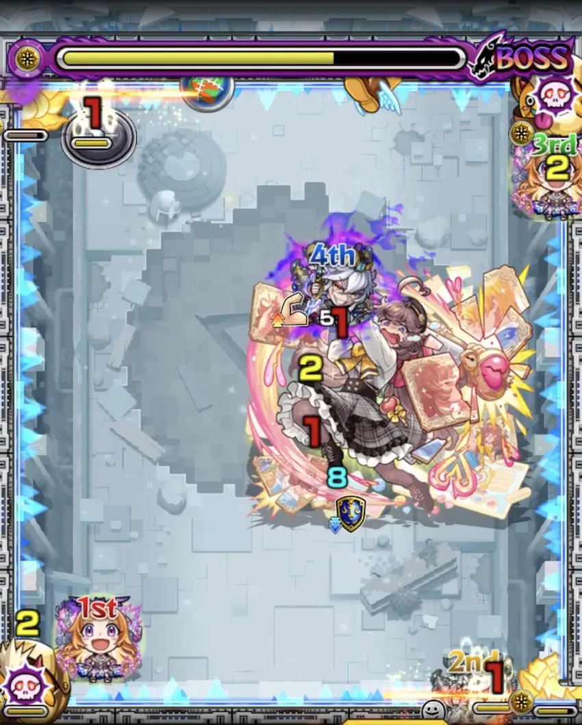 モンスト_破界の星墓ラブボス2暗転後