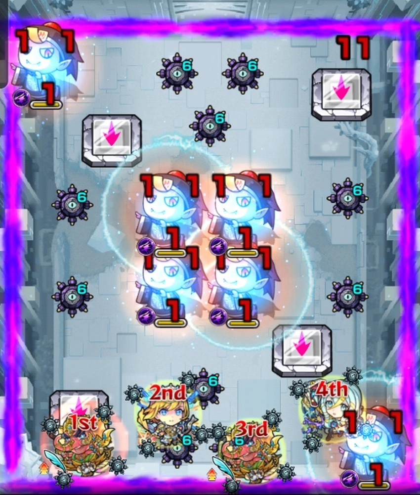 モンスト_破界黄泉_バトル1