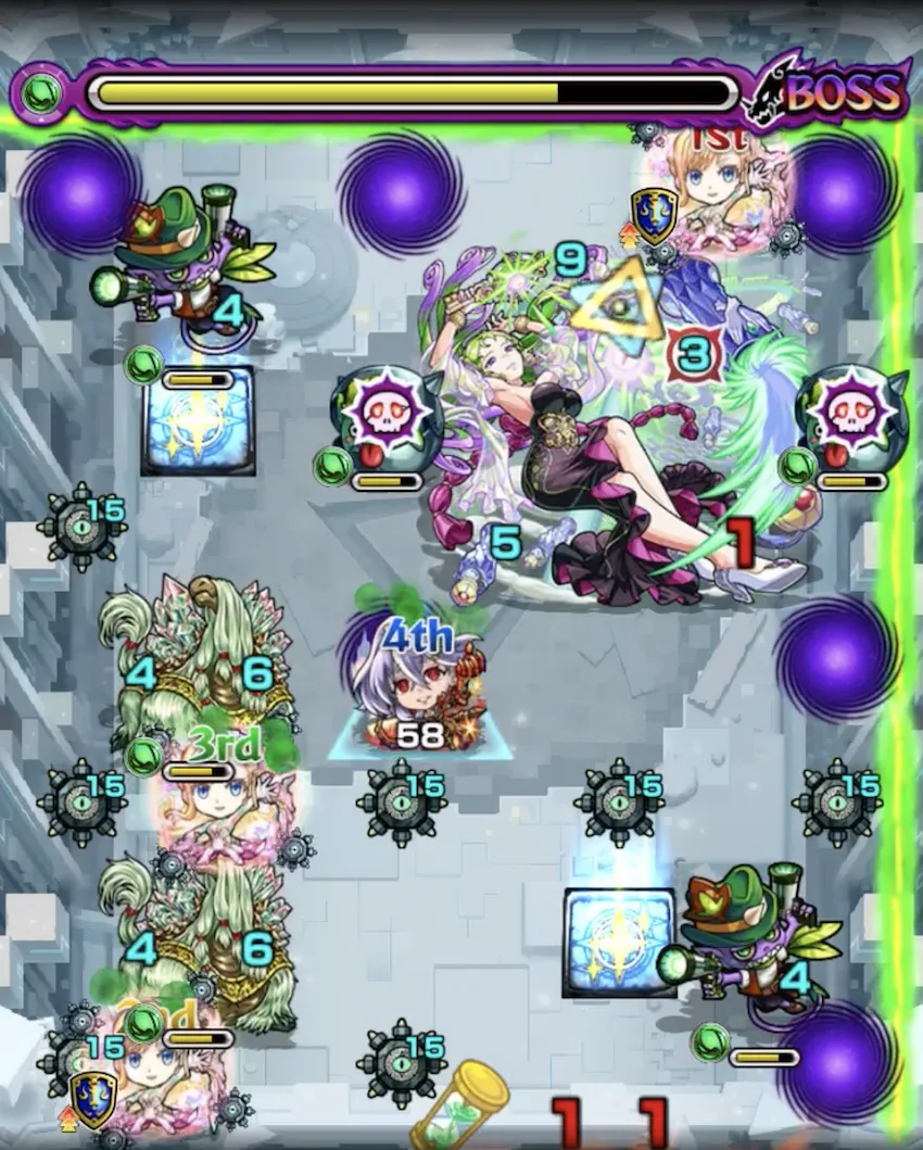 モンスト_星墓パライソボス3_result