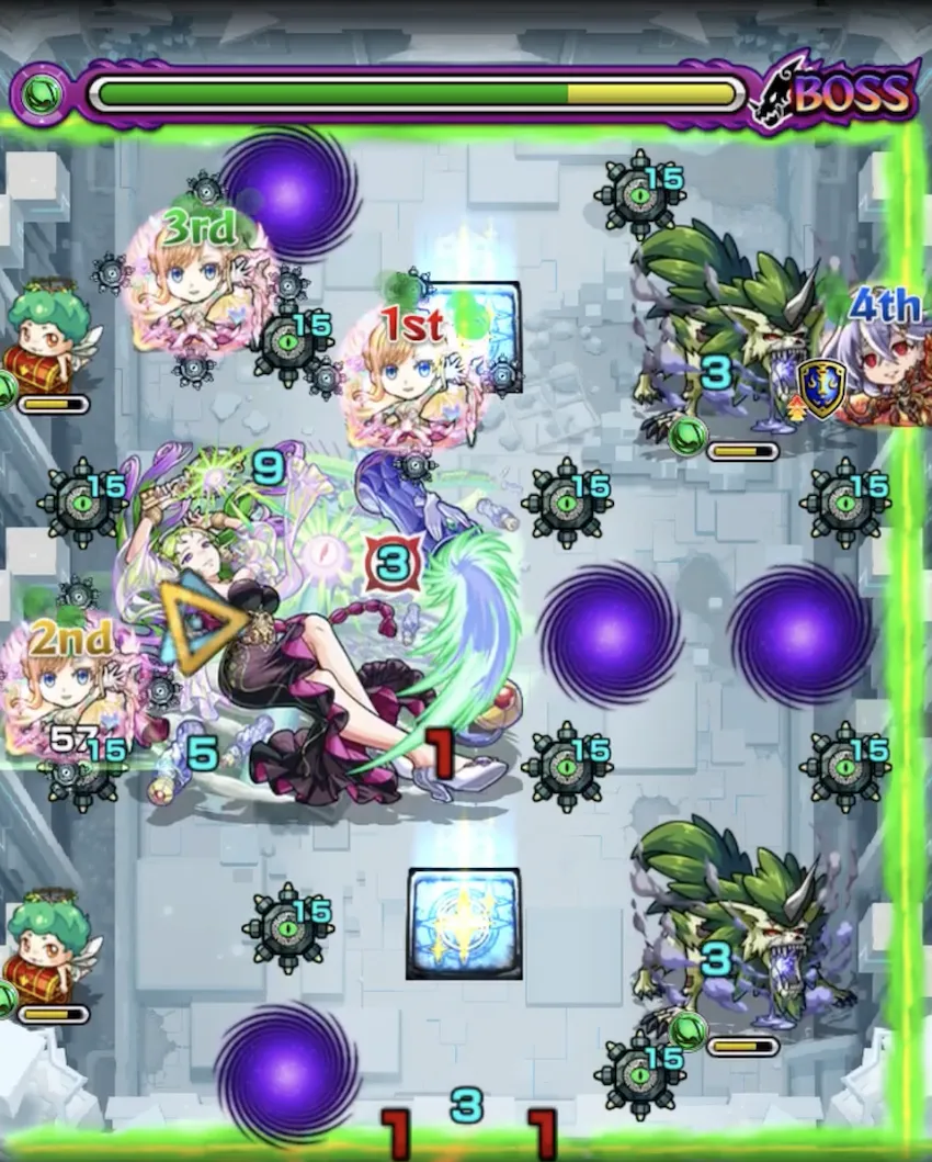 モンスト_星墓パライソボス2_result