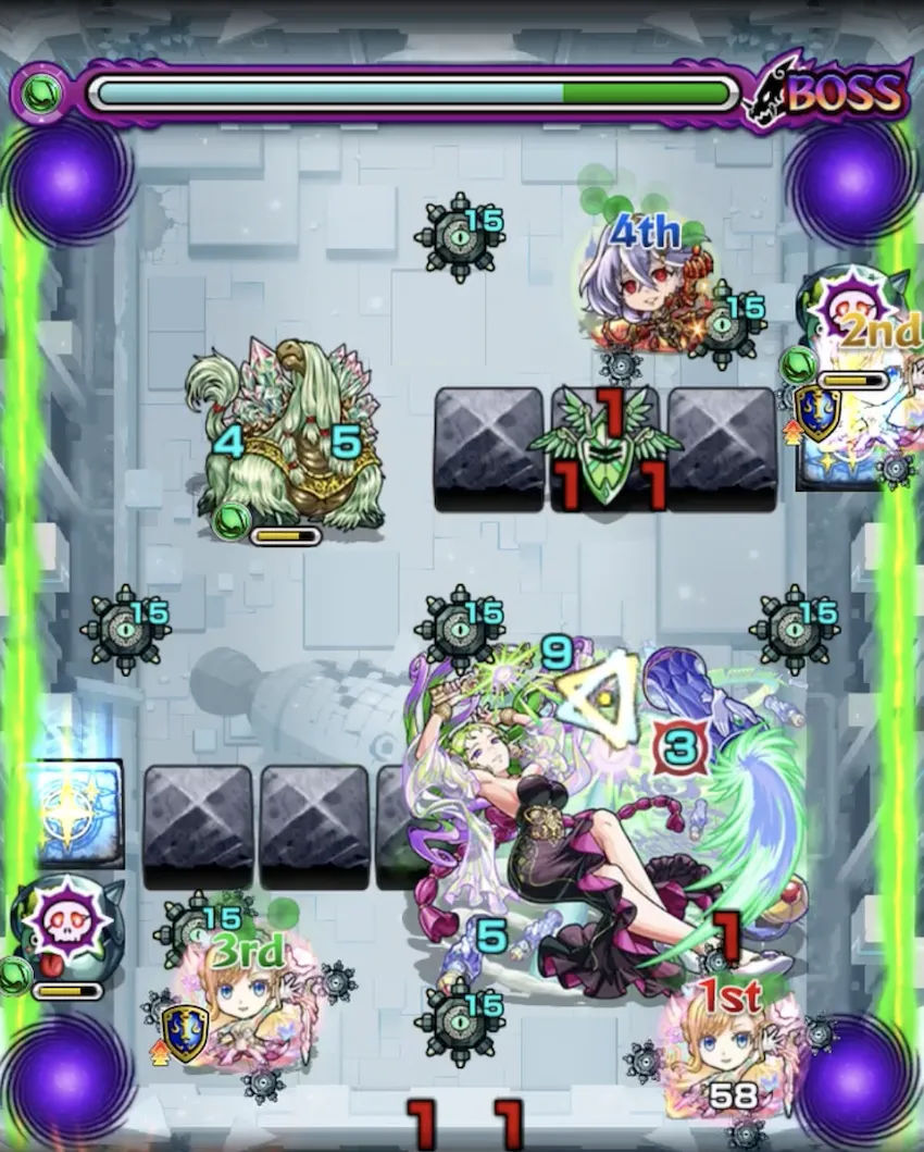 モンスト_星墓パライソボス1_result