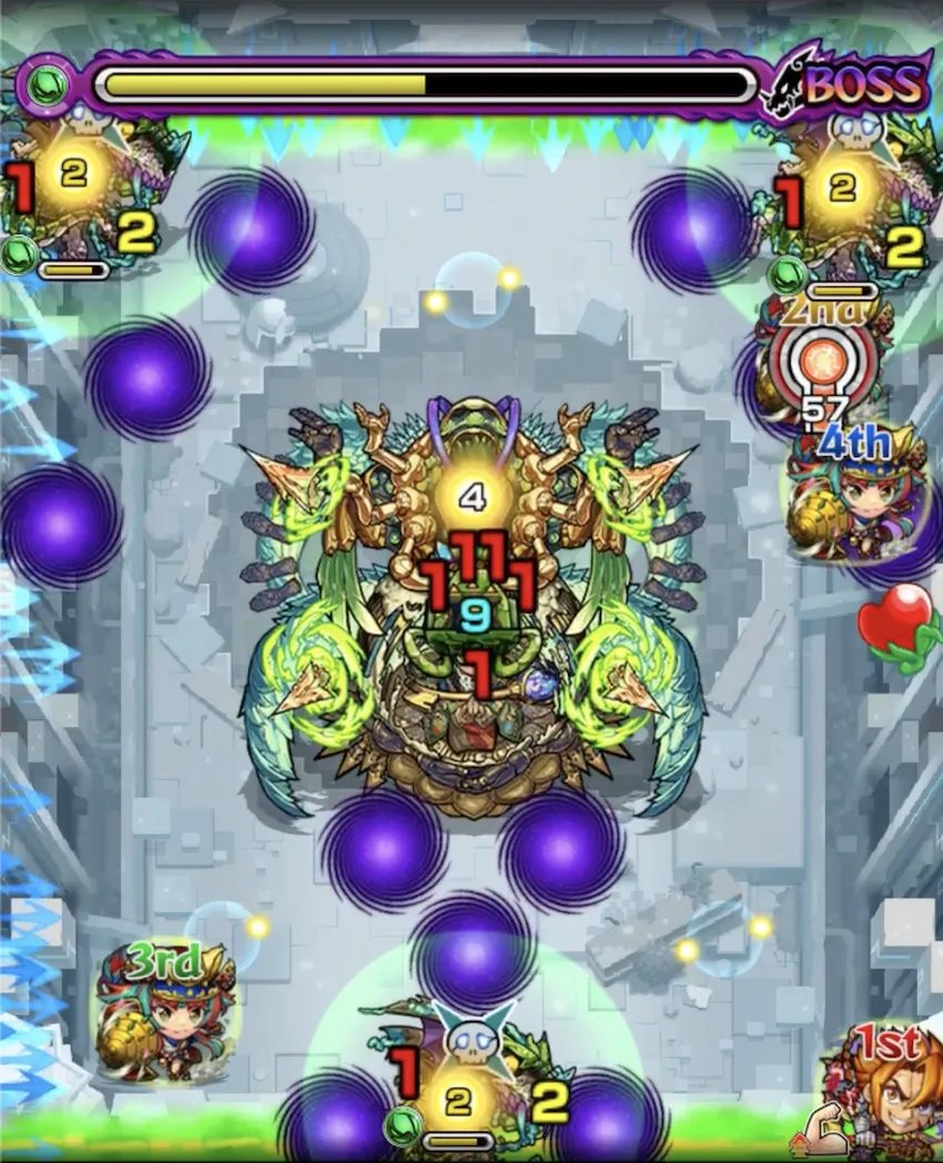 モンスト_シャンバラ星墓ボス３_result