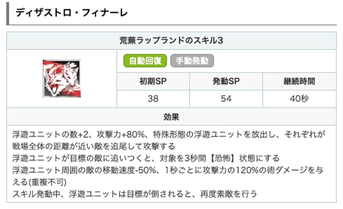 アークナイツ_ラップランドS3の発動SP