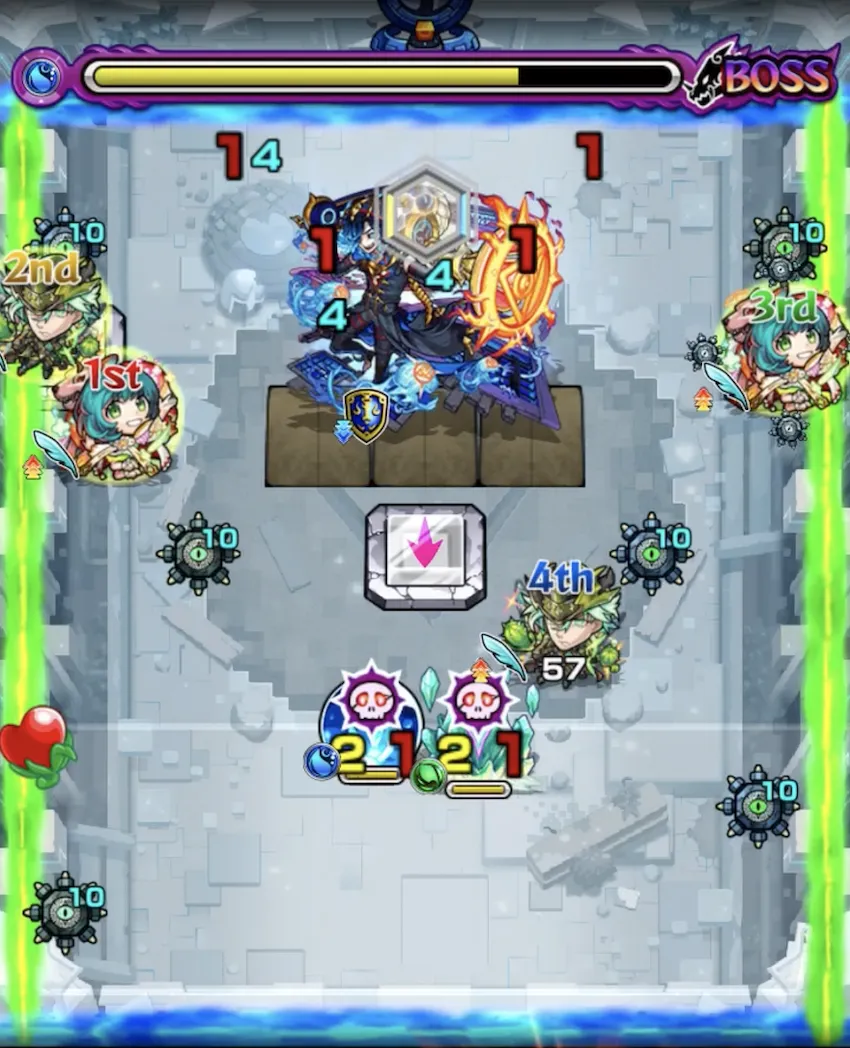 モンスト_アラミタマ星墓_ボス２−２_result