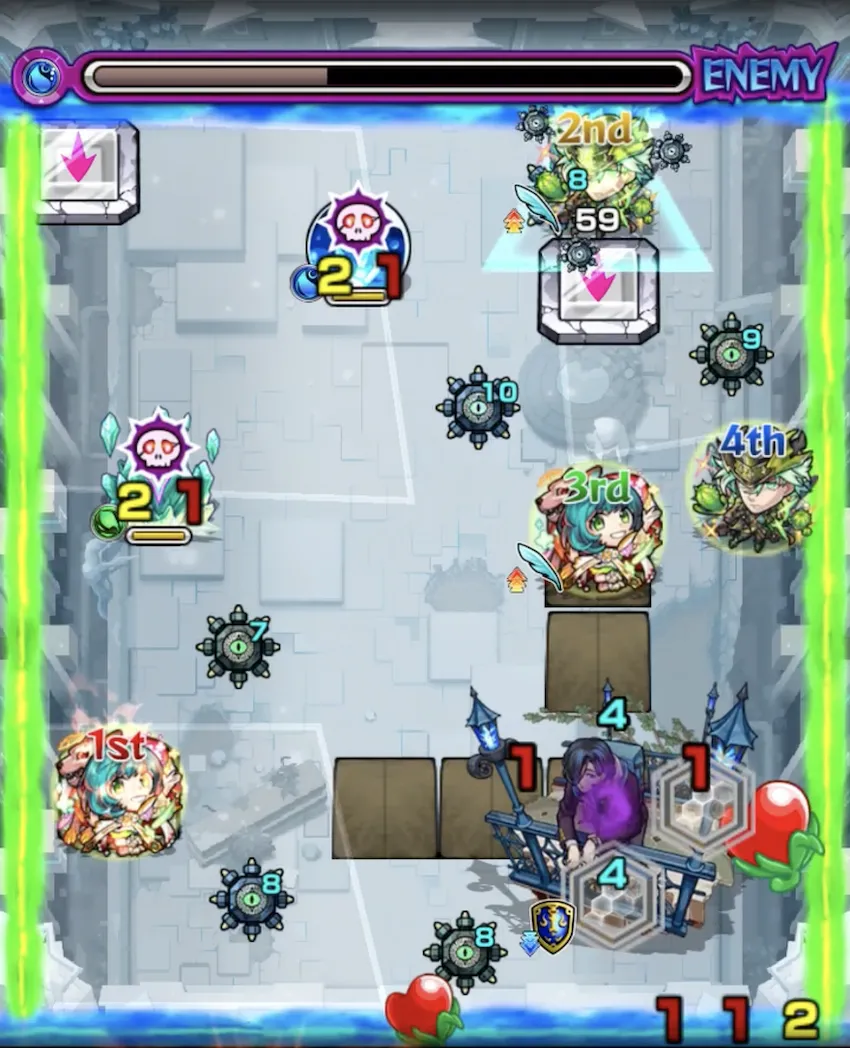 モンスト_アラミタマ星墓_ステージ３−２_result