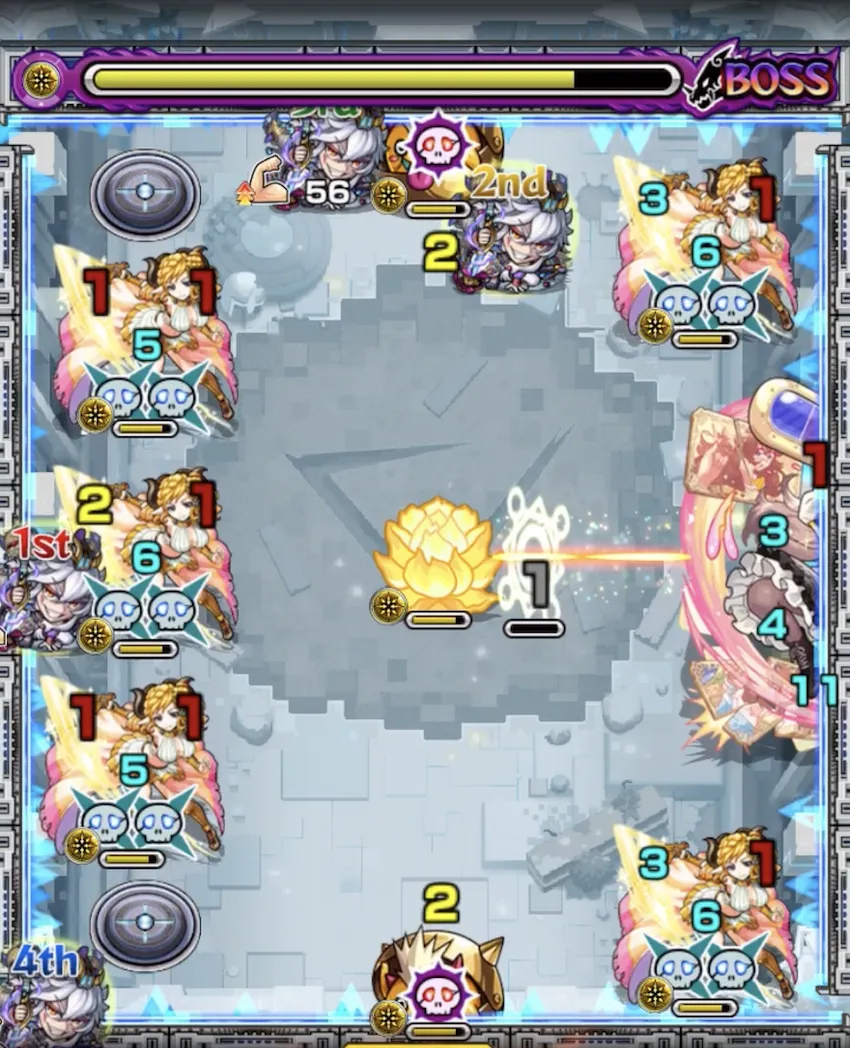 モンスト_ラブ星墓_ボス２_result