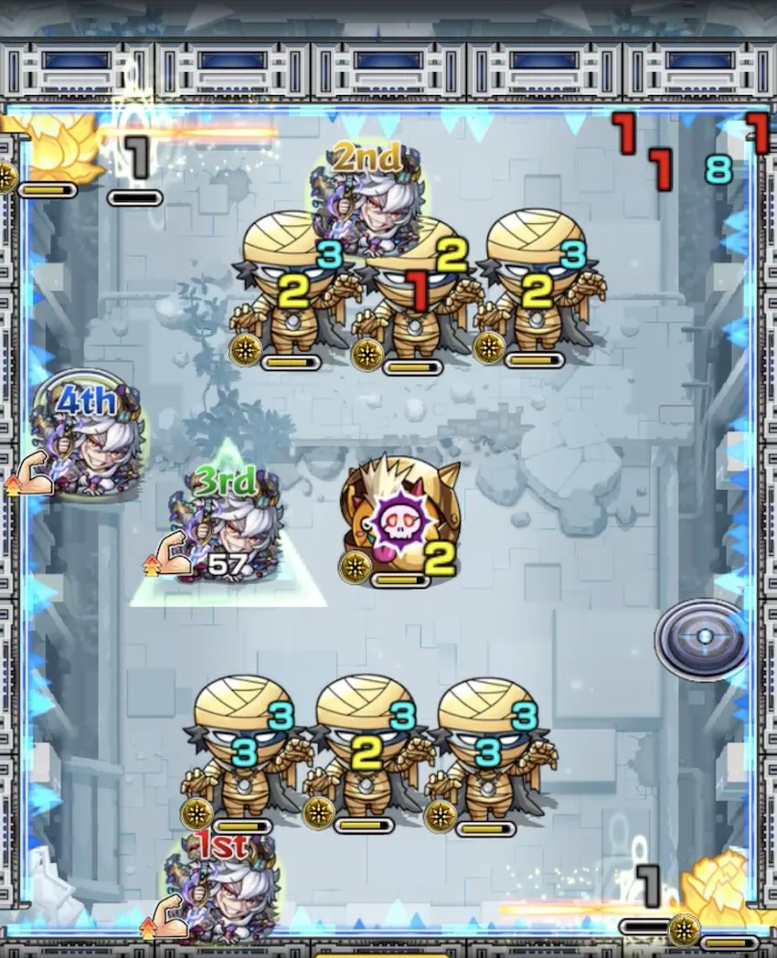 モンスト_ラブ星墓_ステージ２_result