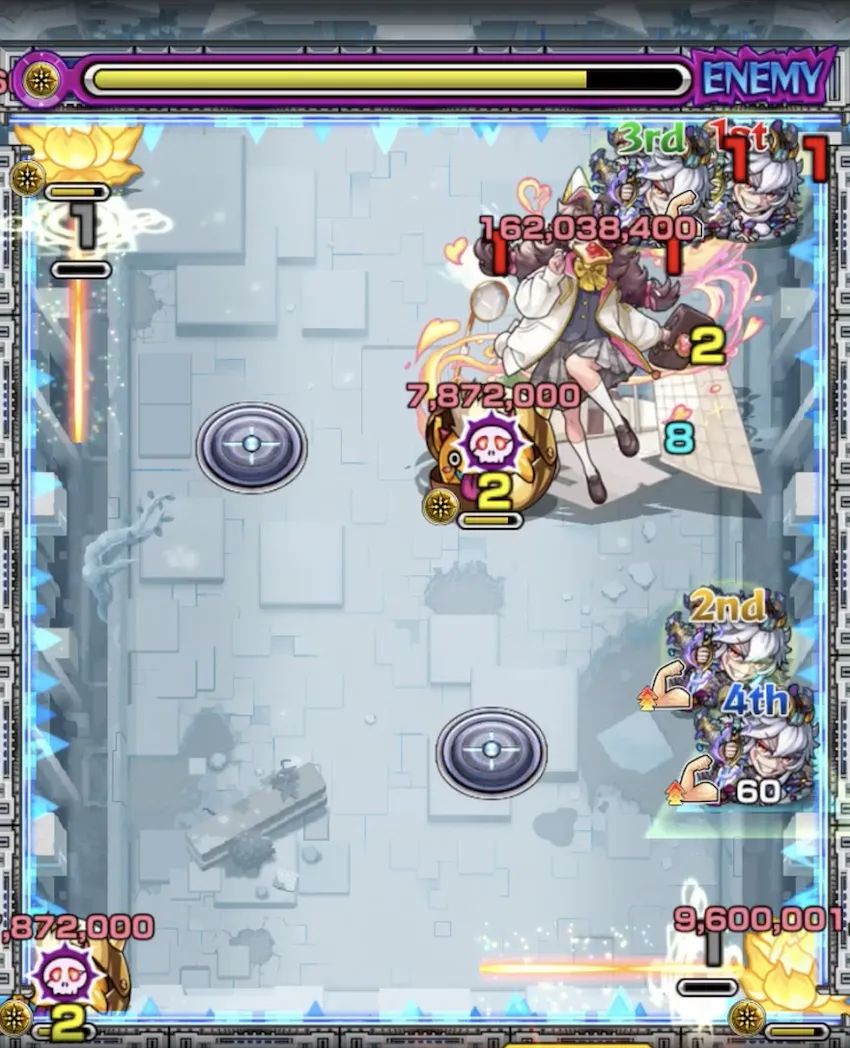 モンスト_ラブ星墓_ステージ３_result