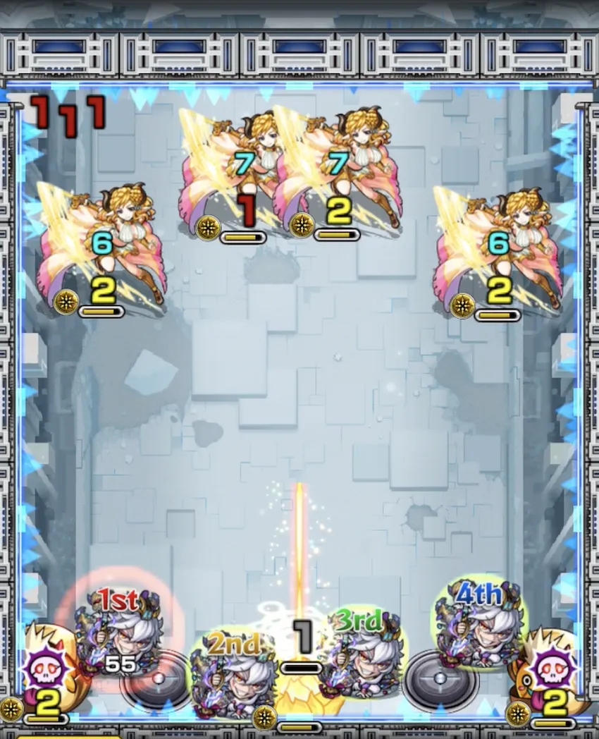 モンスト_ラブ星墓_ステージ１_result