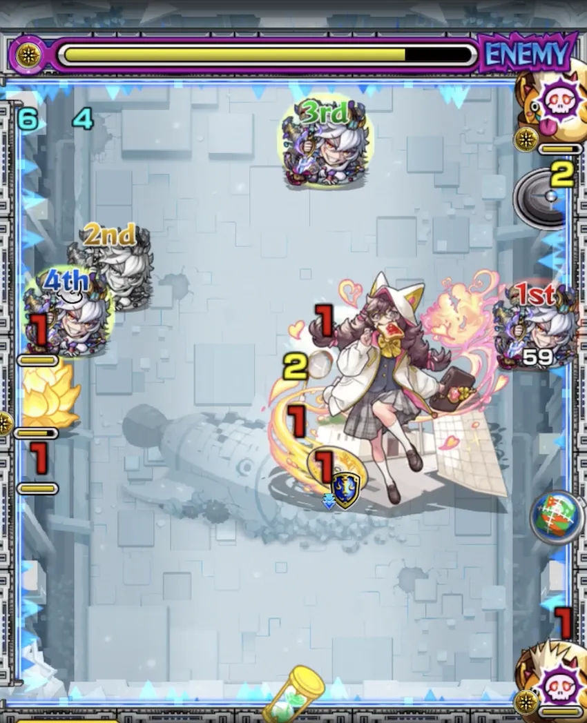 モンスト_ラブ星墓_ステージ４−２_result