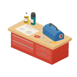 ガレージの作業机_アイコン