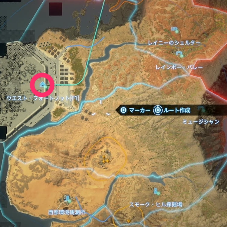 デスストランディング2_ミュージシャン_マップ