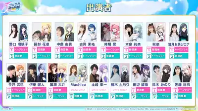 プロセカ_5th感謝祭_出演者