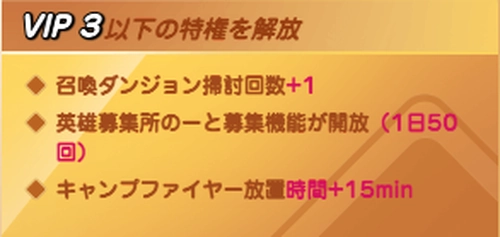ドンドコ_掃討回数はVIPレベルで変化