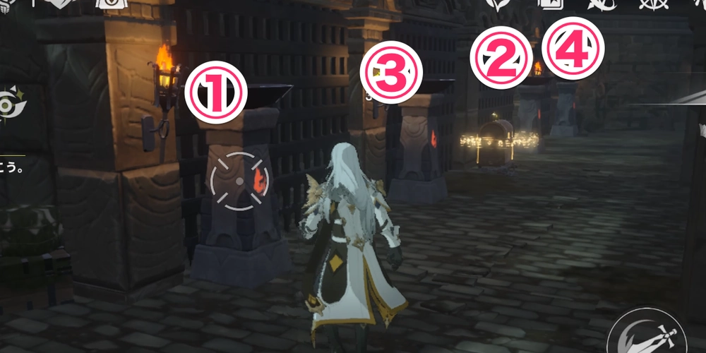 リメメント_灯火ギミックは画像の順番で解こう