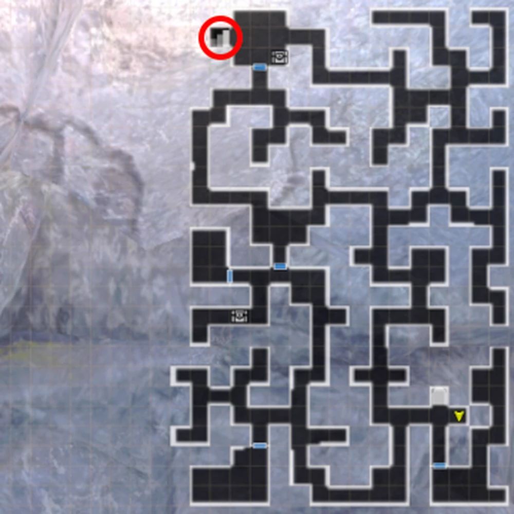 B2Fへの階段に向かう_アルナの依頼1周目攻略チャート_ダフネ