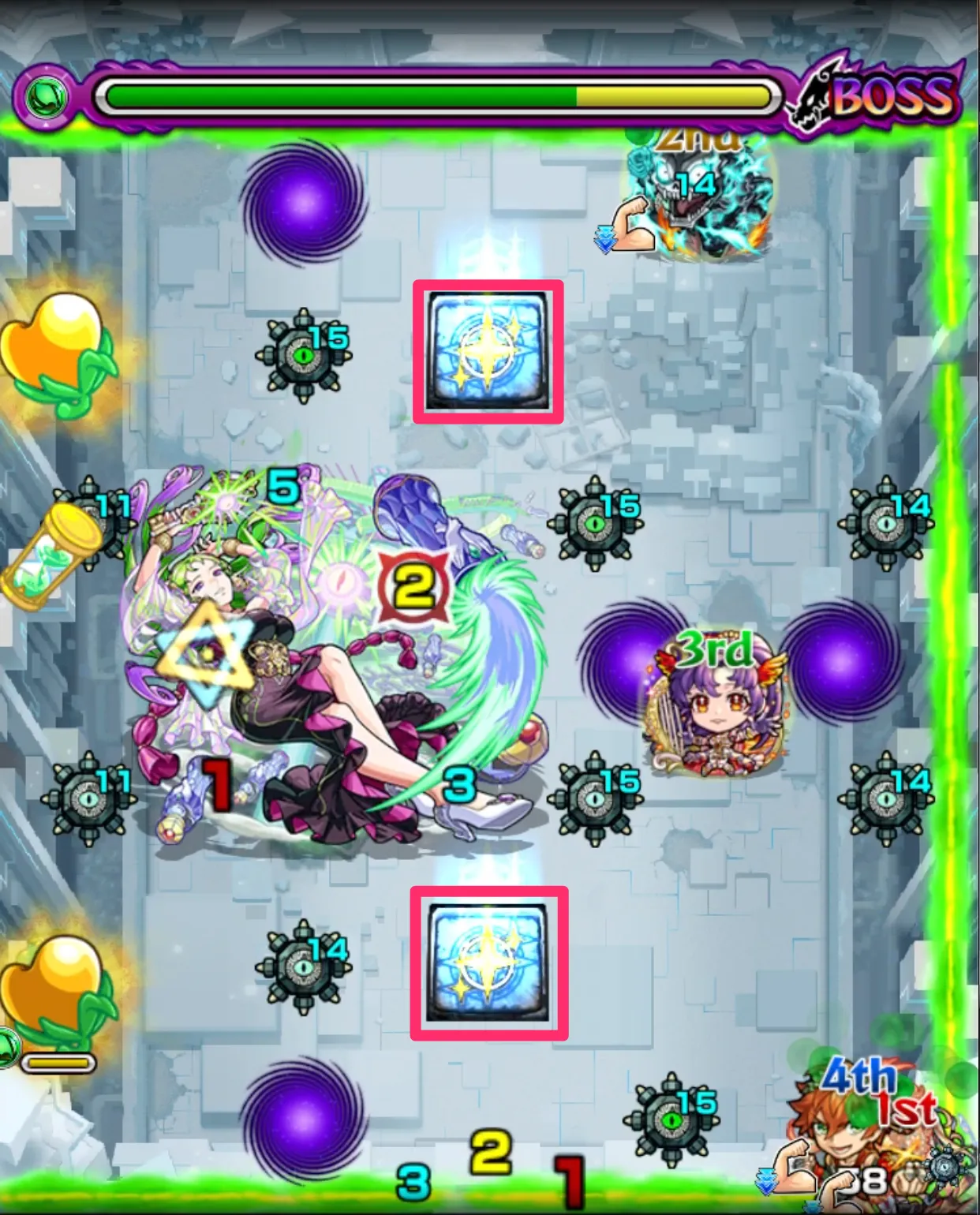 モンスト_破界の星墓パライソ裏道攻略２