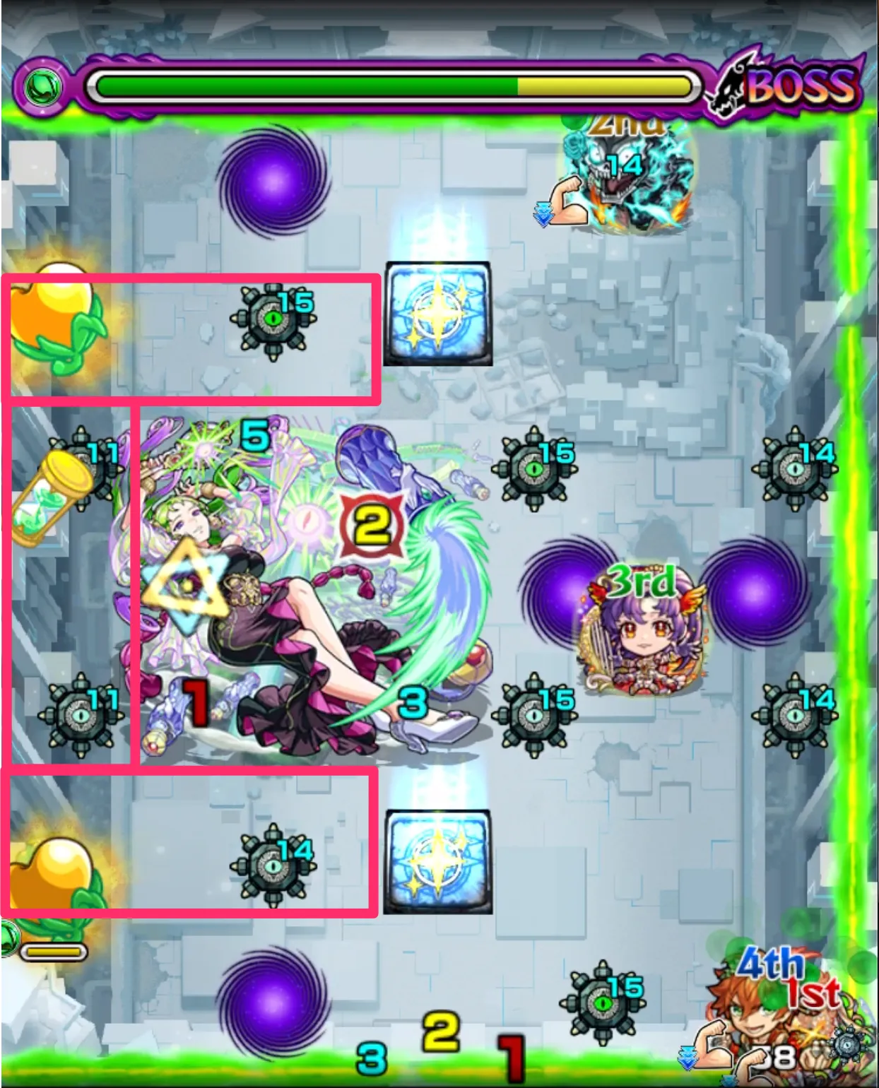 モンスト_破界の星墓パライソ裏道攻略４